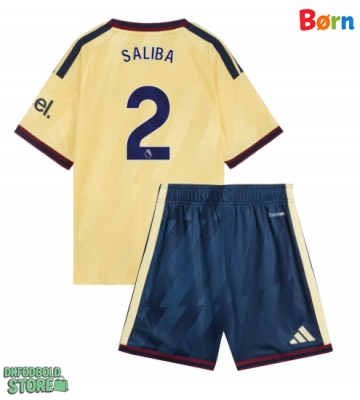 Arsenal William Saliba #2 Replika Babytøj Tredje sæt Børn 2026-27 Kortærmet (+ Korte bukser)